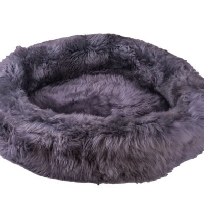 Irish Sheep Wool Pet Bed - Grey - XXL