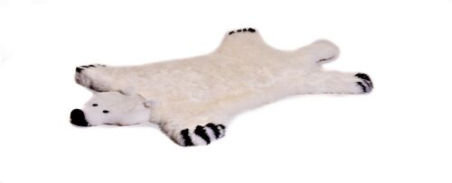 Children's Irish Sheepskin Polar Bear Rug