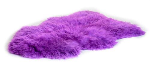 Irish Sheepskin Rug/Throw - Purple