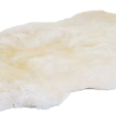 Large Natural White Irish Sheepskin Rug