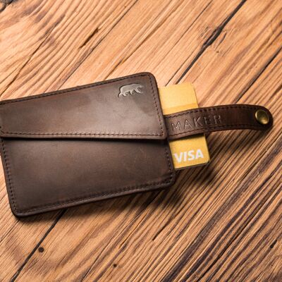 100% Leather HANDY Anti-RFID Wallet