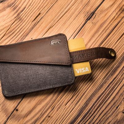 HANDY Anti-RFID Anthrazit Grau Brieftasche