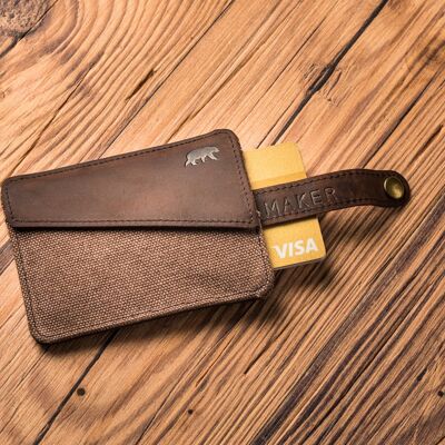 HANDY Anti-RFID Brown Wallet