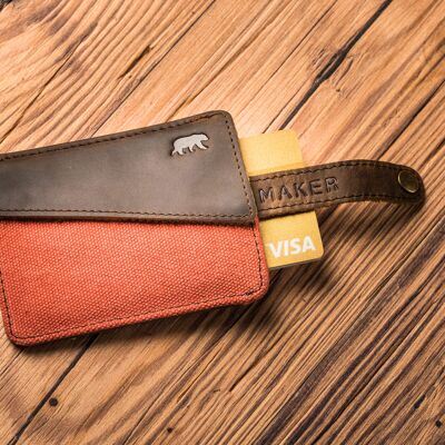 Orange HANDY Anti-RFID Wallet