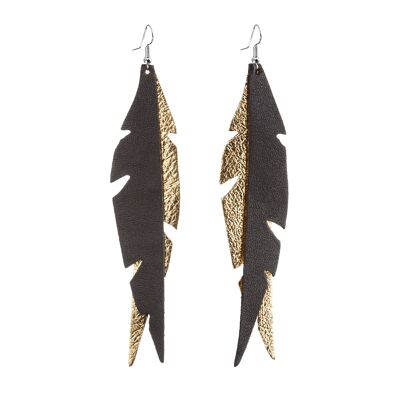 FEATHERS  Glam, gold-black