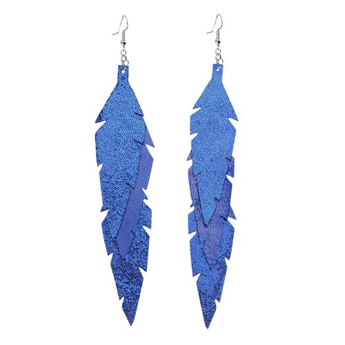 FEATHERS Midi Trio, glitter blue