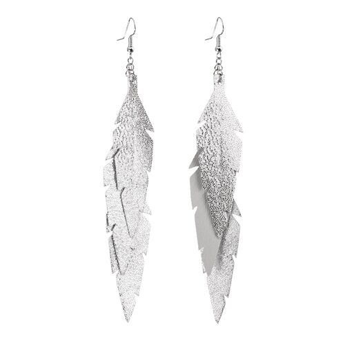 FEATHERS Midi Trio, glitter silver