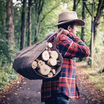 Sac à buches LUMBERJACK Marron 3