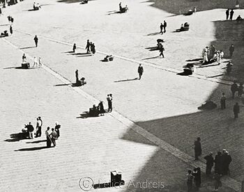 Sienne Piazza del Campo 1934 - 40cm x 40cm