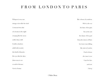 De Londres à Paris. 500g avec poème gratuit™ 4