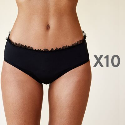 PACK of 10 menstrual panties - Colette