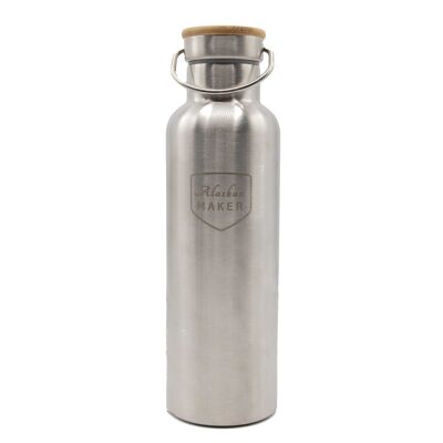 RIVER bottle brushed stainless steel
