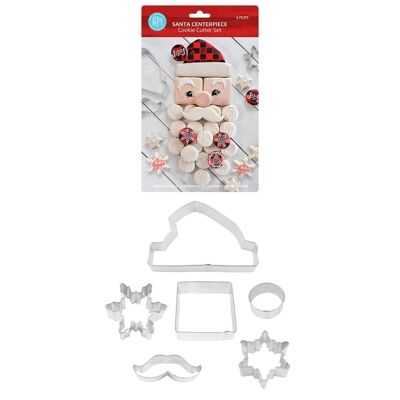 Santa Centrepiece Cookie Cutter Set Tin-Plated