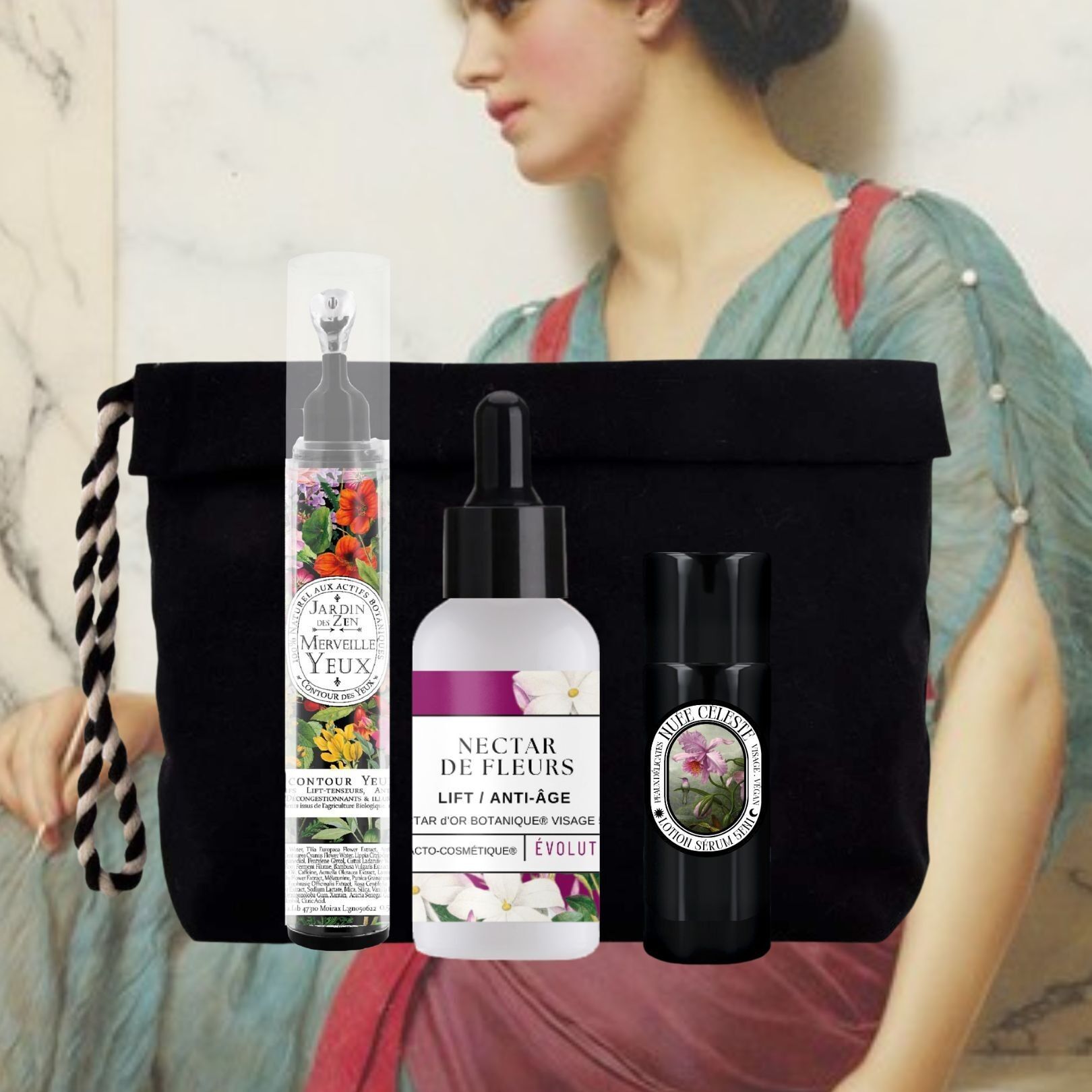 Set viso Jouvence: duo Jouvence Botanique® Nectar d'Or, lozione siero 5 in 1 Celestial Cloud e contorno occhi