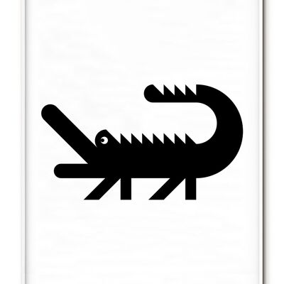 Poster Animale Alligatore - 50x70 cm