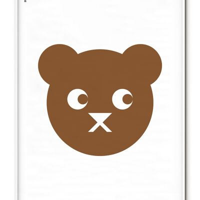 Affiche Animal Ours - 50x70 cm