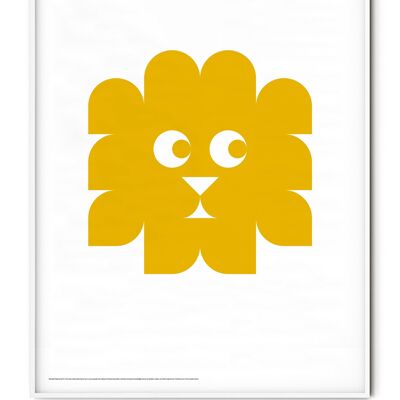 Affiche Lion Animal - 50x70 cm