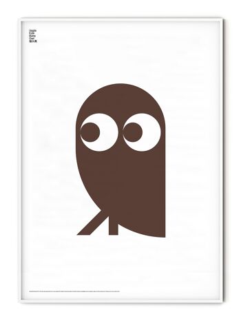 Affiche Animaux Hibou - 50x70 cm