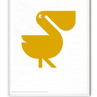 Affiche Animal Pélican - 50x70 cm