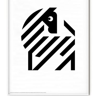 Tier Zebra Poster - 50x70 cm