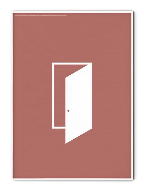 Iconography Ajar Door Poster - 50x70 cm