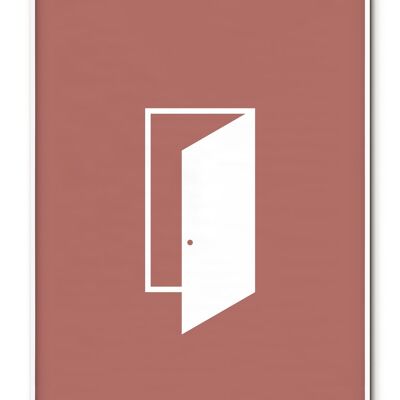 Iconography Ajar Door Poster - 50x70 cm