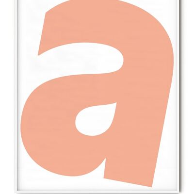 Letter A Poster - 50x70 cm