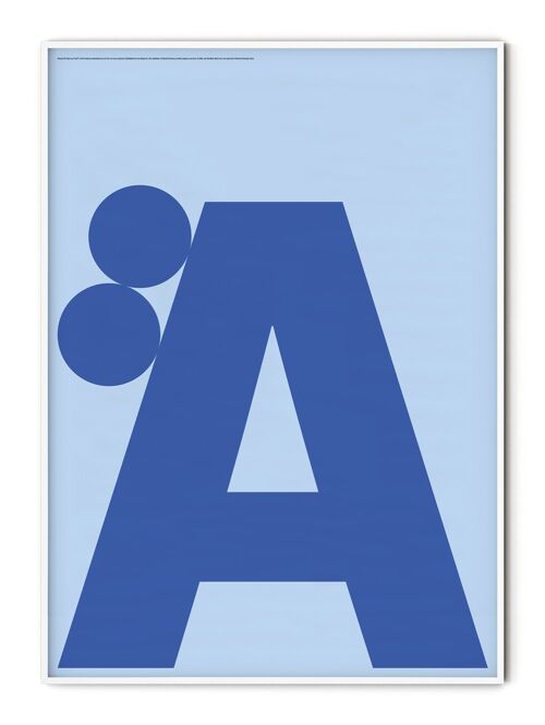 Letter Ã„ Poster - 50x70 cm