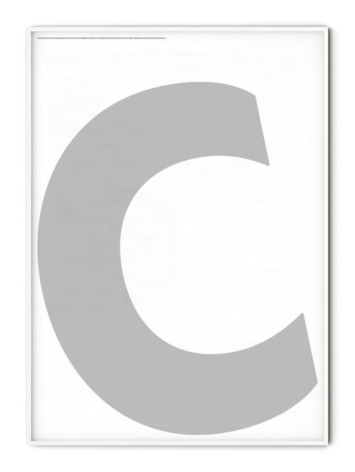 Letter C Poster - 50x70 cm