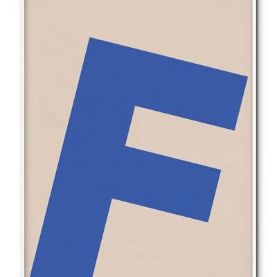 Affiche Lettre F - 50x70 cm