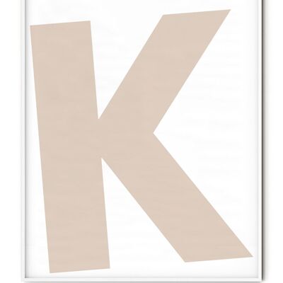Letter K Poster - 50x70 cm