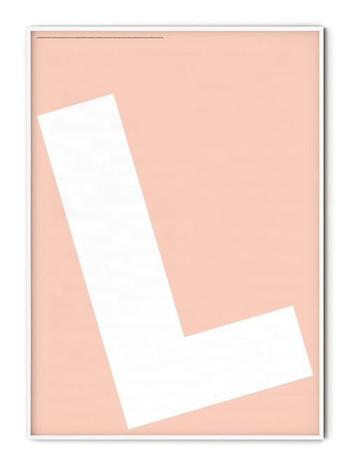 Letter L Poster - 50x70 cm