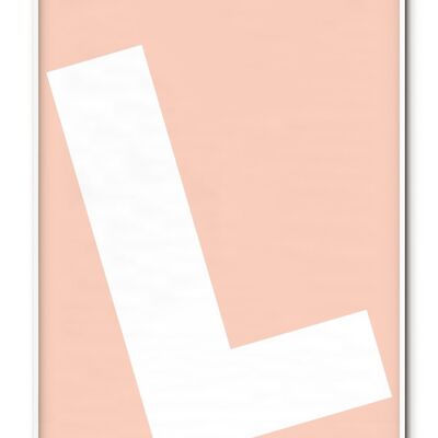 Buchstabe L Poster - 50x70 cm