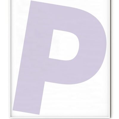 Letter P Poster - 50x70 cm