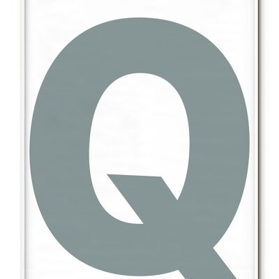 Letter Q Poster - 50x70 cm