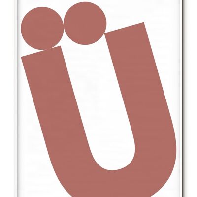 Letter Ãœ Poster - 50x70 cm