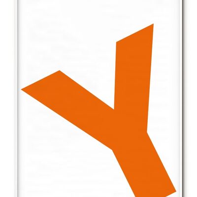 Letter Y Poster - 50x70 cm