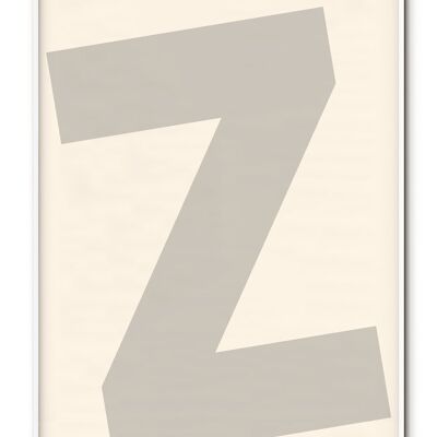 Buchstabe Z Poster - 50x70 cm