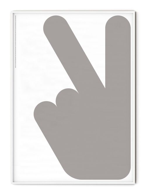 Peace Hand Poster - 50x70 cm