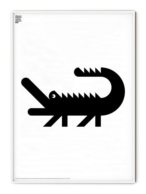 Animal Alligator Poster - 30x40 cm