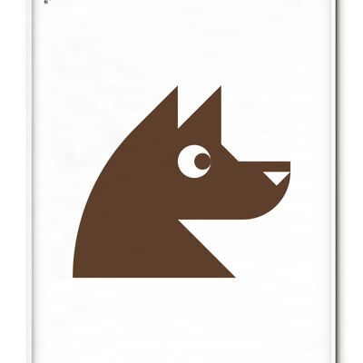 Affiche Chien Animal - 30x40 cm