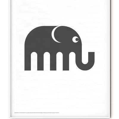 Animal Elephant Poster - 30x40 cm
