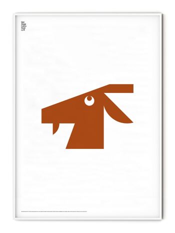 Affiche Animal Chèvre - 30x40 cm