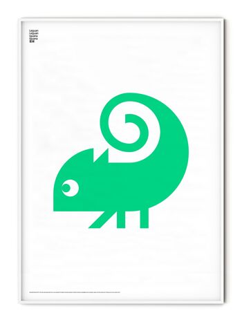 Affiche Animal Iguane - 30x40 cm