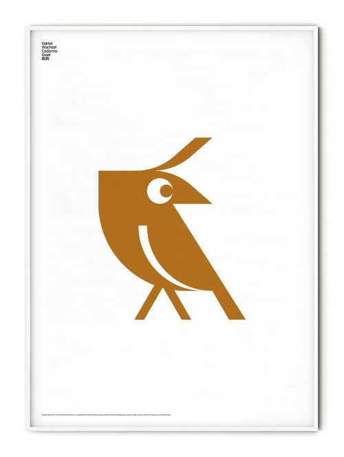 Animal Quail Poster - 30x40 cm