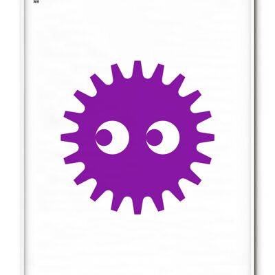 Animal Urchin Poster - 30x40 cm