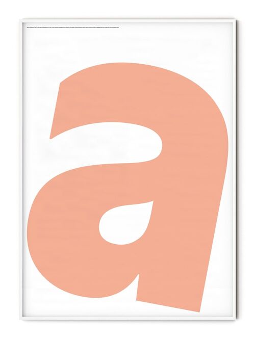 Letter A Poster - 30x40 cm