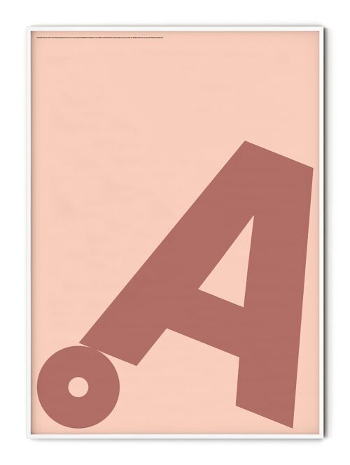 Letter Ã… Poster - 30x40 cm