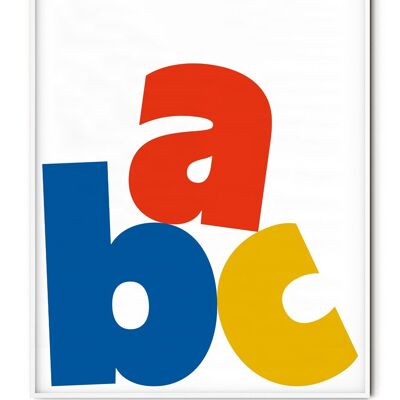 Letter ABC Poster - 30x40 cm