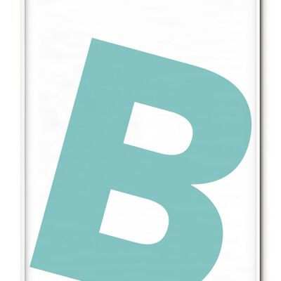 Letter B Poster - 30x40 cm